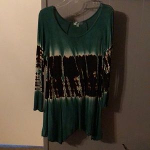 Tie dyed tunic